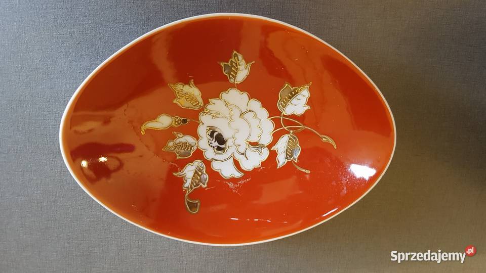 Patera mała WALLENDORF ręcznie pozłacana Porcelana i szkło Kraków