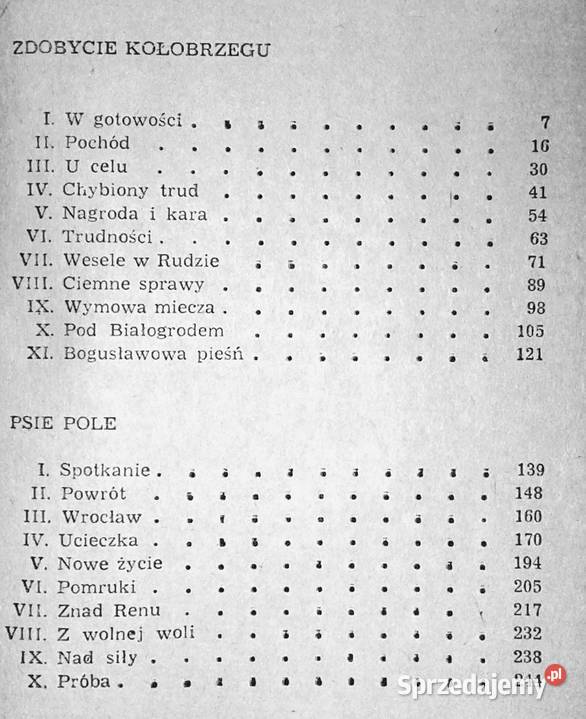Zdobycie Kołobrzegu Psie pole Karola Bunsch lubelskie Chełm sprzedam