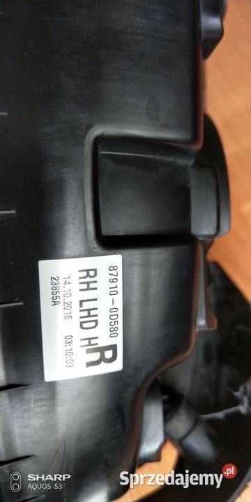 Toyota Yaris III lusterko zewnętrzne prawe Łódź sprzedam