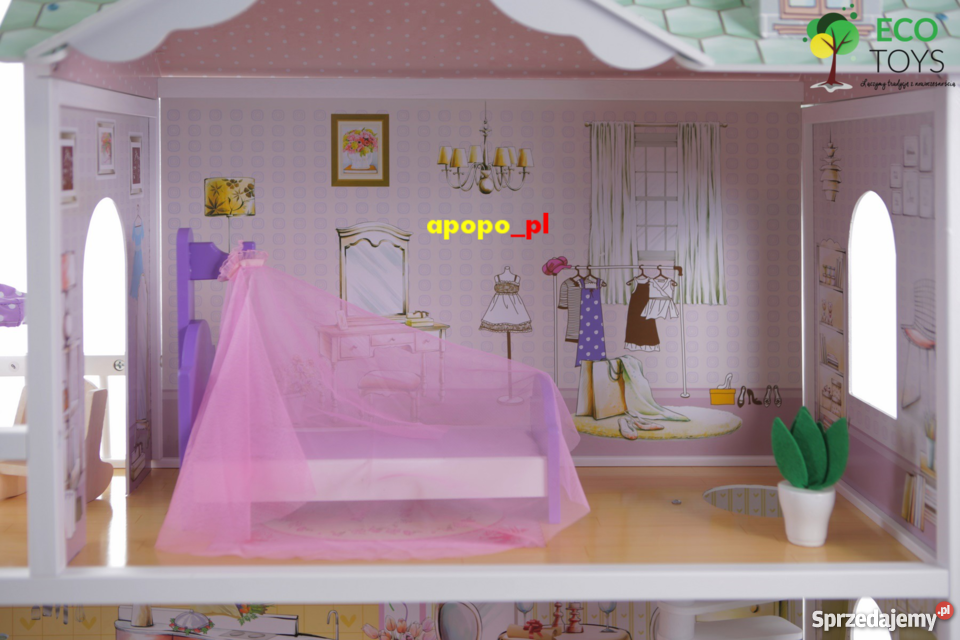 Ogromny drewniany domek lalek BARBIE mazowieckie Warszawa