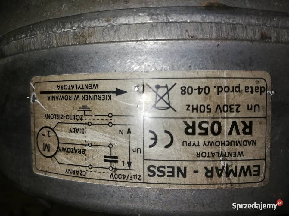 Dmuchawa wentylator do pieca kotła CO nadmuch Błaszki