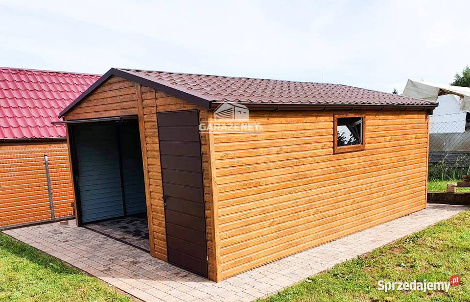 GARAŻ BLASZANY 45M X 6M DWUSPAD BLACHODACHÓWKA Sprzedaż Olsztyn