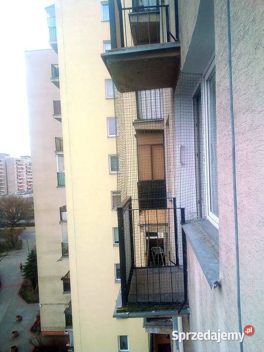 Siatki zabezpieczające balkon kota Warszawa