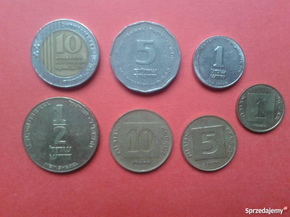 Monety Izrael 7 sztuk Skierbieszów