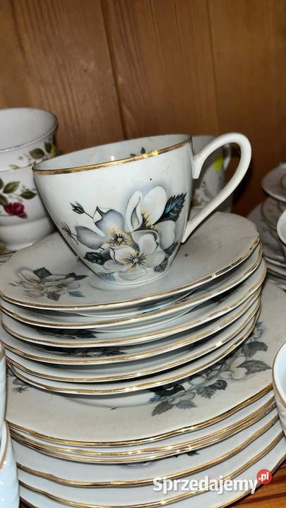 Filiżanka z talerzykiem Syg MZ Czechoslovakia Porcelana i szkło Gdańsk