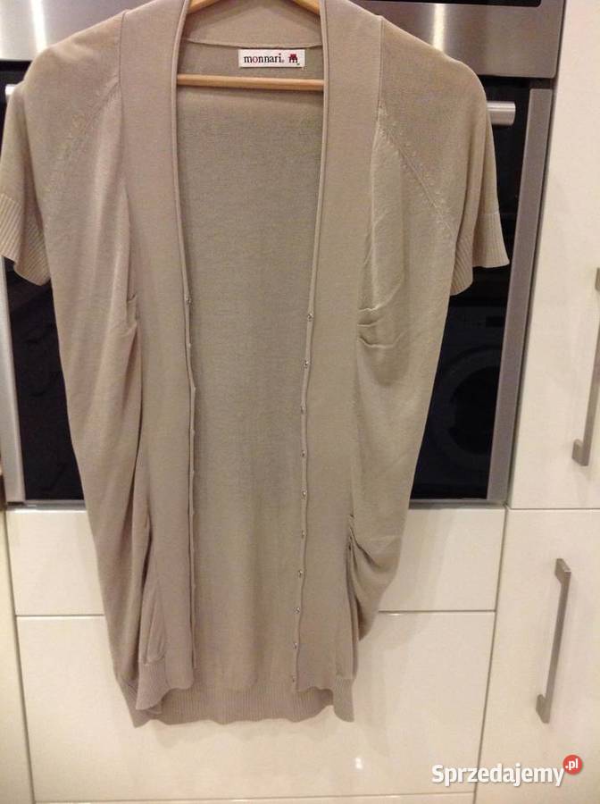Kardigan Sweter Damski MONNARI S Beżowy j Nowy