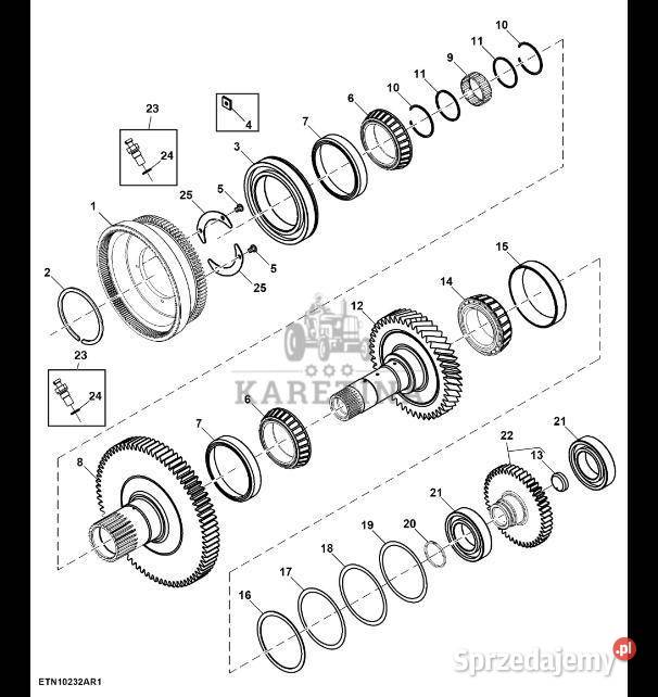 R264882 John Deere 8345R Bieg