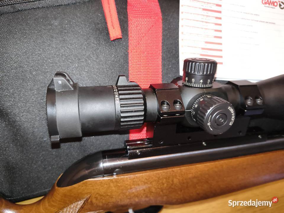 wiatrówka luneta montaż pokrowiec gotowy zestaw