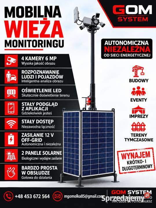 Mobilna wieża monitoringu
