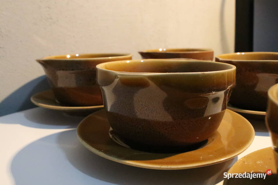 Bulionówki ze spodkami komplet 6 Mirostowice Wrocław