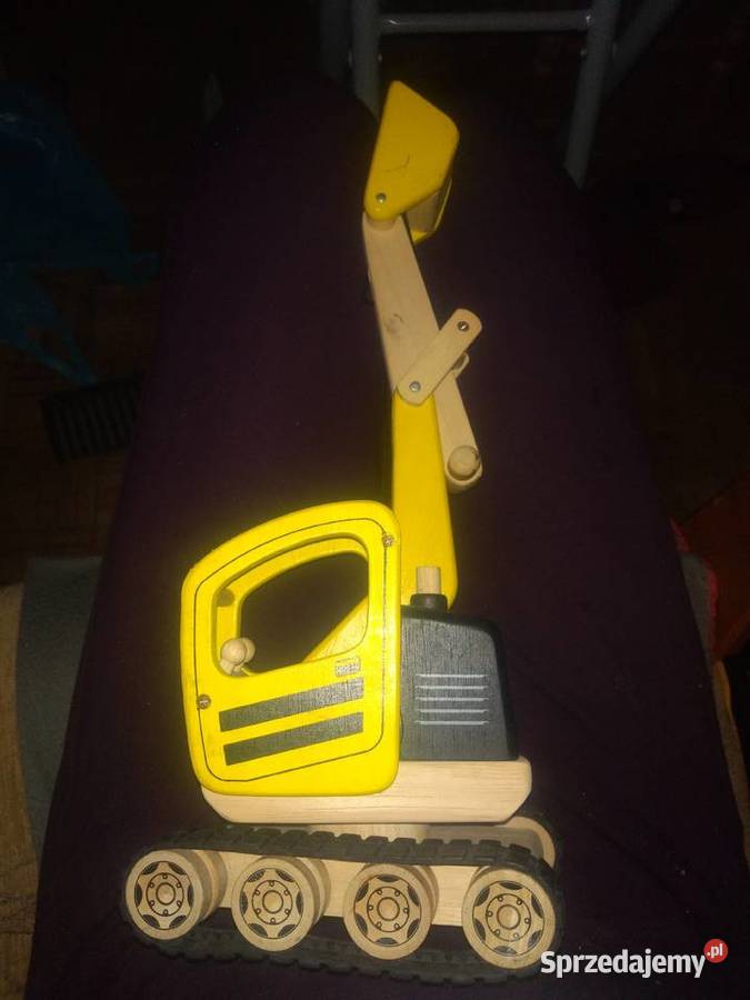Zabawka drewniana koparka gąsienicowa PINTOY Pozostałe łódzkie Łódź sprzedam