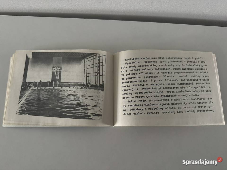 Broszura retro z regat im Leonida Teligi w Poznań