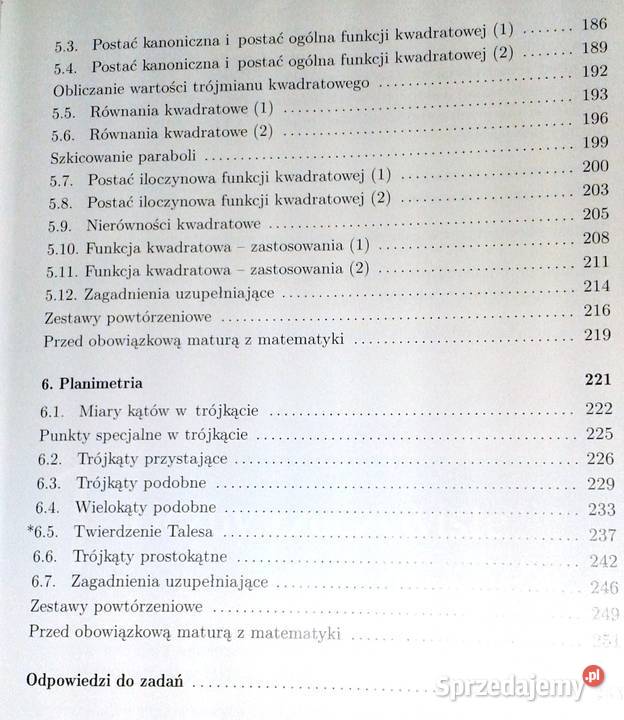 Matematyka 1 Zakres Podstawowy W Babiański L Rok wydania 2012 Chełm sprzedam