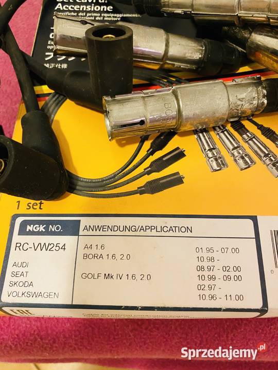 KABLE ZAPŁONOWE PASSAT B5 AUDI A4 GOLF IV 16 I wyposażenie elektryczne Wrocław