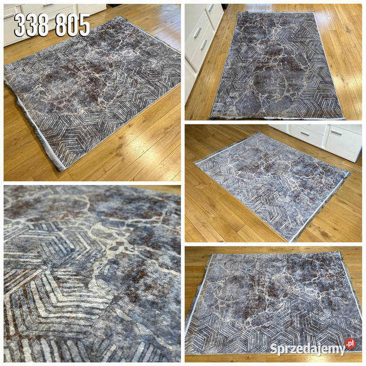 NOWOCZESNY DYWAN 130X190 PRINT 338805 CIENKI szary Białystok