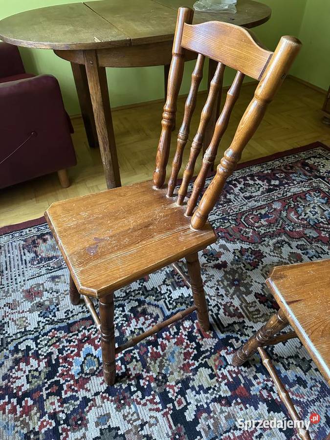krzesła drewniane 3 Łęczyca