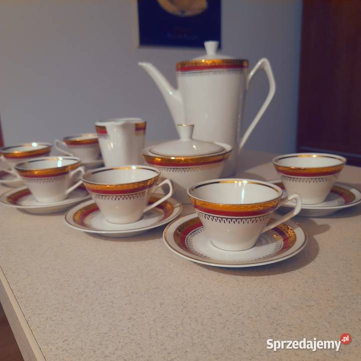 Porcelana PRL Serwis do kawy z Chodzieży Warszawa