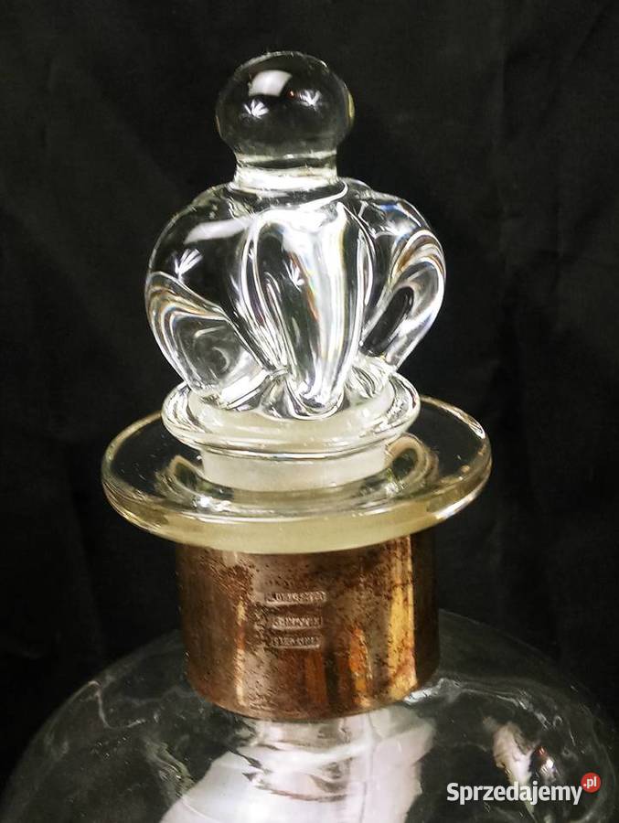 Klepsydra Srebro Szterling szkło Karafka Dania Nowa Sól