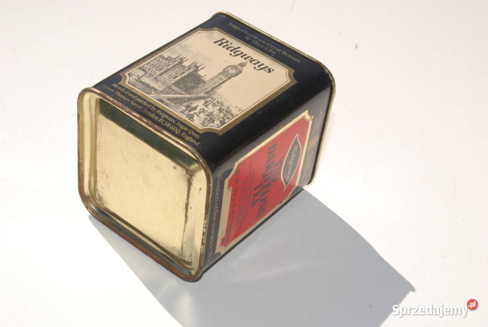 Stara puszka Angielskiej herbacie Ridgways antyk