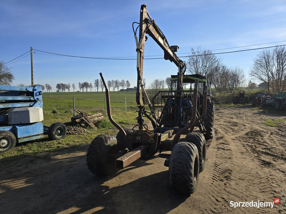 Zestaw zrywkowy ciągnik VOLVO BM przyczepa warmińsko-mazurskie Litwinki