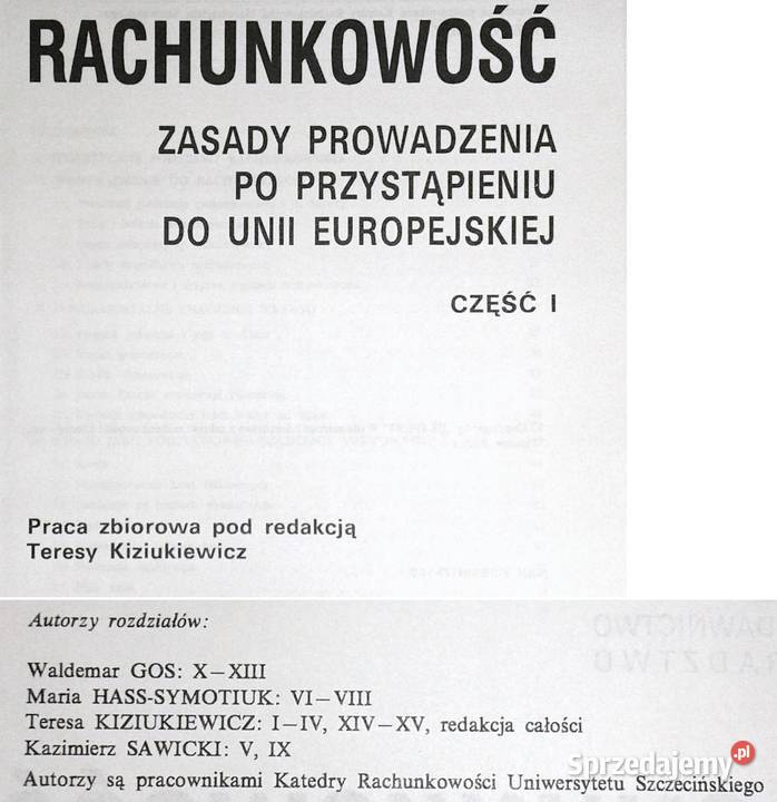 Rachunkowość Zasady prowadzenia przystąpieniu do