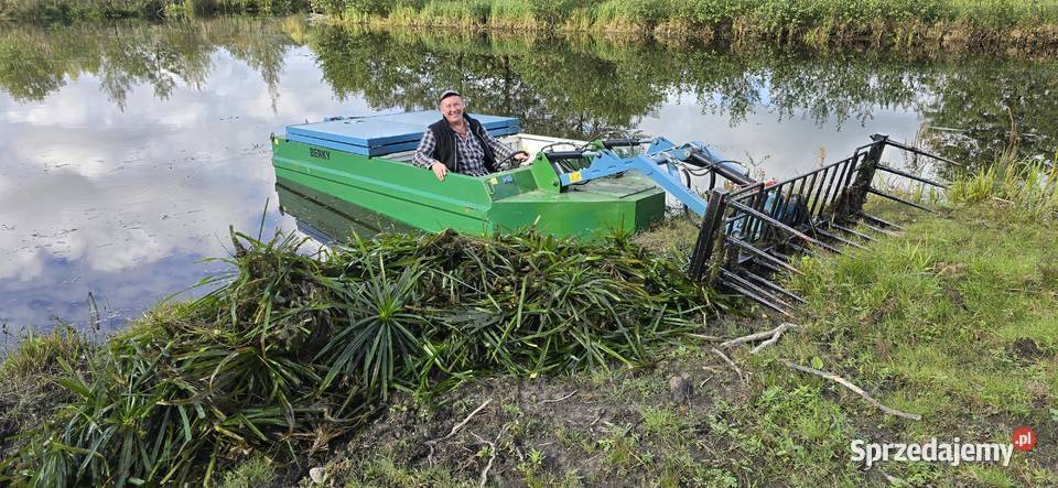 ŁÓDŹ KOSZĄCA usługi kosiarka wodna zachodniopomorskie Ińsko