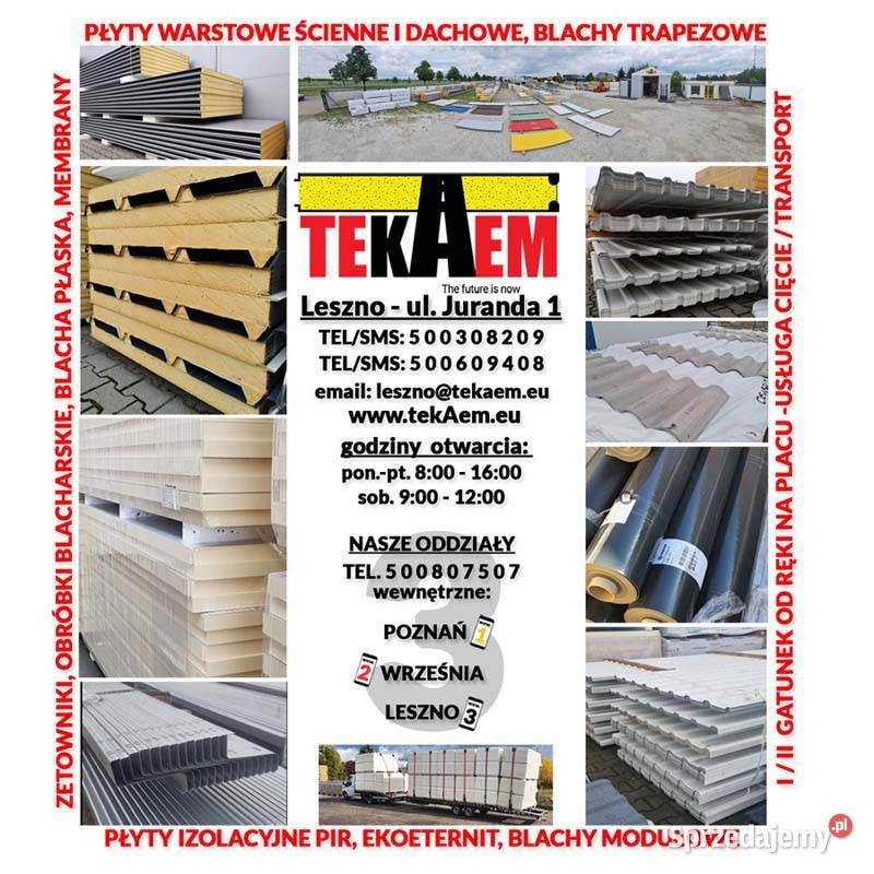 Płyta Warstwowa CHŁODNICZA 2 gat OBORNICKA ręki Leszno