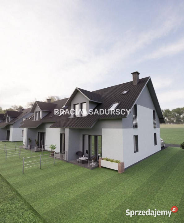 Dom szeregowy na sprzedaż 80m2 Wrząsowice Liczba pokoi 3 małopolskie