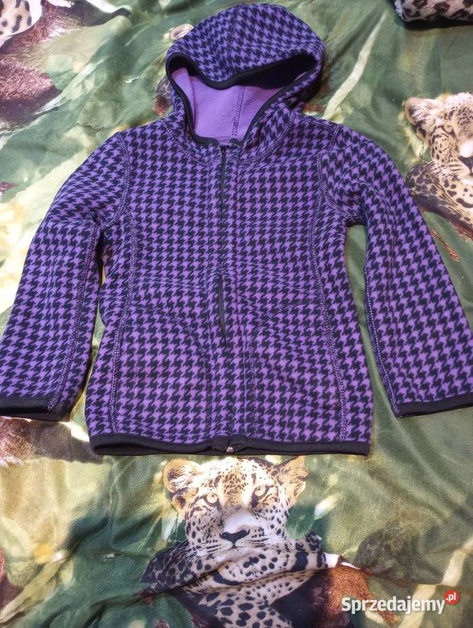 Dwuczęściowy polar bluza fiolet 4 latka fioletowy