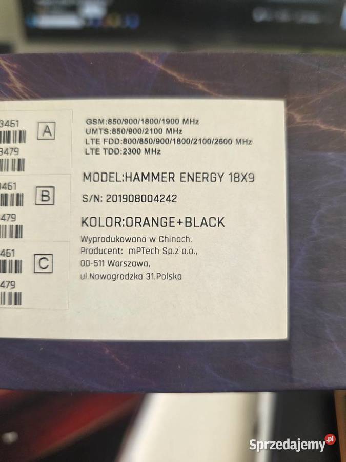 HAMMER Energy 18x9