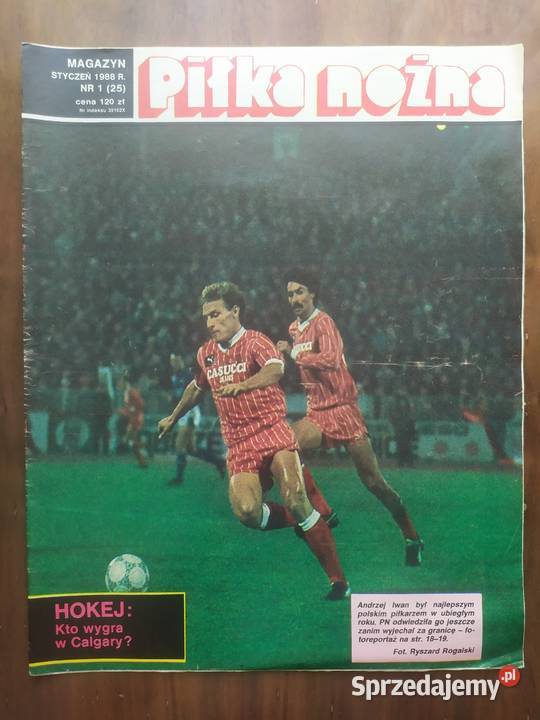Piłka Nożna Magazyn rocznik 1988 kompletny Łódź