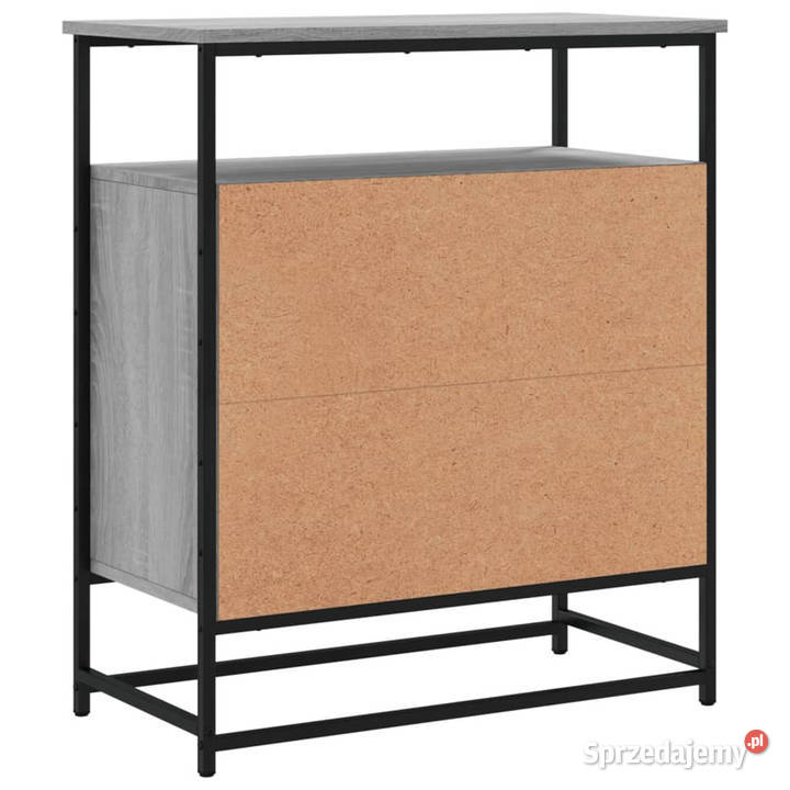 Komoda szary dąb sonoma 69x35x80 materiał mazowieckie