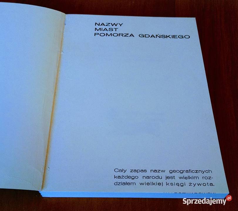 Nazwy miast Pomorza Gdańskiego Górnowicz Brocki miękka Gdańsk
