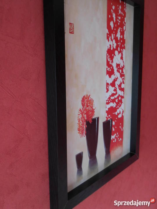 Obraz motyw japoński 77 x 57 Czarne
