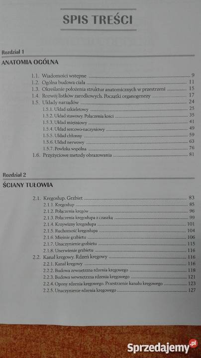Anatomia Człowieka tom I PZWL Narkiewiczred 38 warmińsko-mazurskie Olsztyn