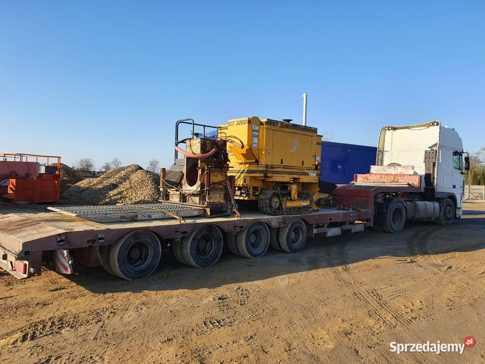 Transport maszynDomków łodzi niskopodwoziowy Świebodzin