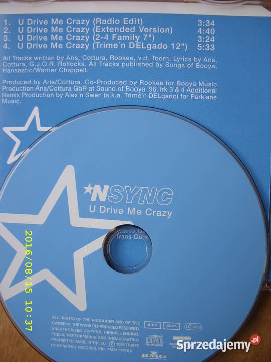 POP CD NSYNK 4 PLYTY SINGLE CD Wołów
