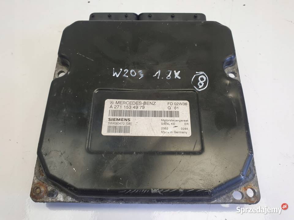 Mercedes W203 18 K STEROWNIK SILNIKA A2711534979 Komputery