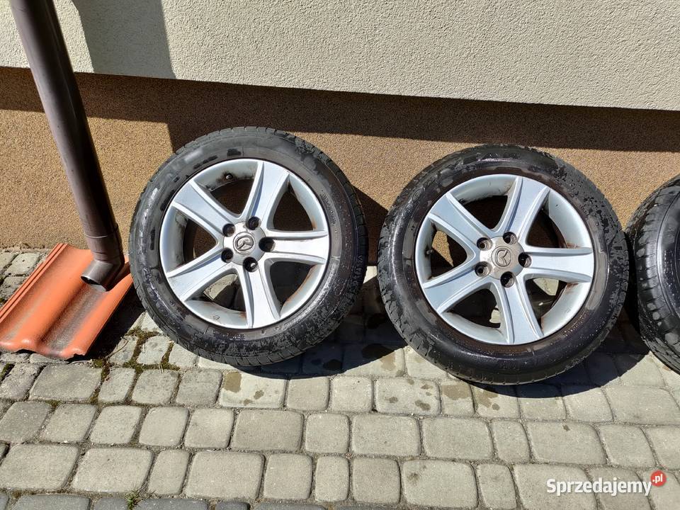 Sprzedam używane 16 alufelgi z oponami letnimi Choroszcz