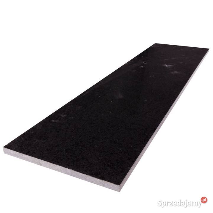 Stopień granitowy parapet G684 Black Pearl Gdynia