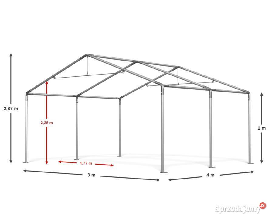 3x4x2m Namiot ogrodowy mocny imprezowy festyn Wrocław