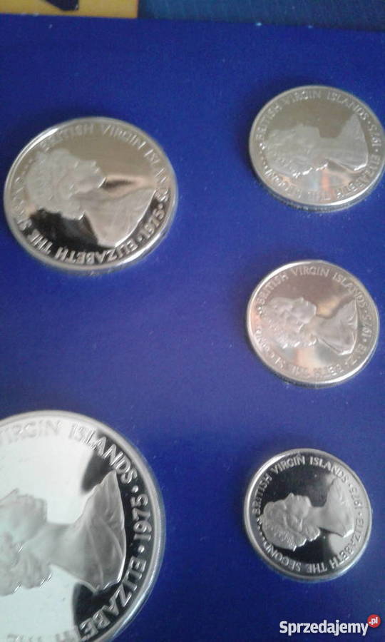Zestaw z Wysp Dziewiczych 1975 r 1 cent do 1 Konin