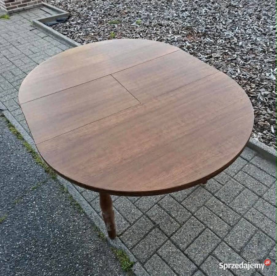 Mebel Antykdrewniany stół wykonany z jednolitego Olsztyn