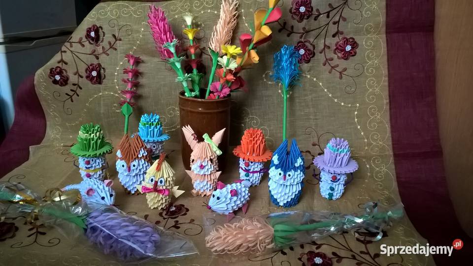 Różne ZWIERZĘTA zwierzątka rękodzieło origami Pozostałe lubelskie Puławy