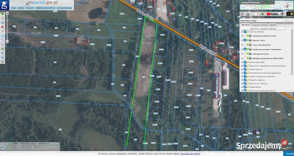 Sprzedam dwie działki Wołomina 34 ha Cięciwa Wołomin