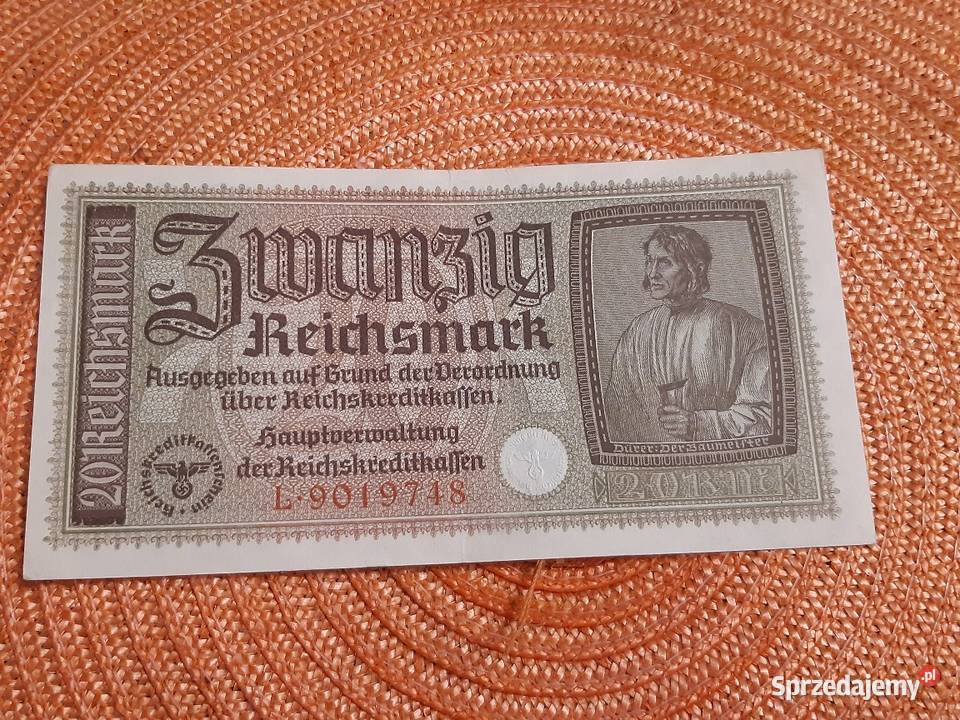 banknot niemiecki III Rzesza Łomża