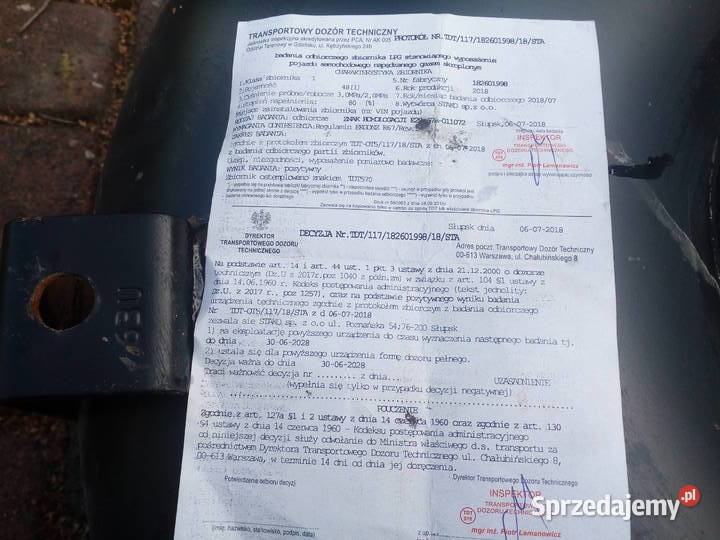 Zbiornik lpg butla gazowa zewnętrzna osobowe Połaniec