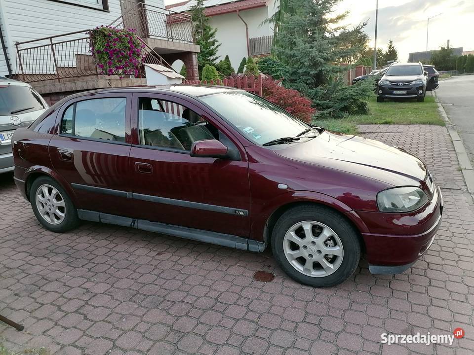 Opel Astra 2 16 benzyna oc przegląd lipiec 2026 bordowy Opole Lubelskie