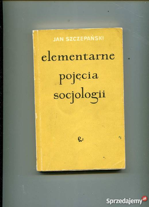 Elementarne pojęcia socjologii