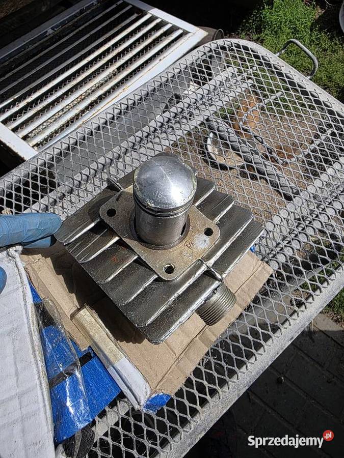 Nowy cylinder plus tłok komar romet oryginał prl Cylindry, głowice, pierścienie Silniki i osprzęt Rudka